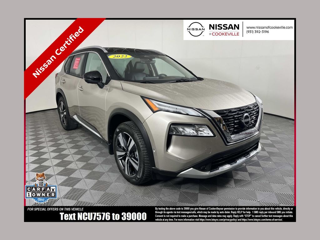 Champagne Silver Metallic 2022 Nissan Rogue SUV / Crossover Front-Wheel Drive Continuously Variable Transmission