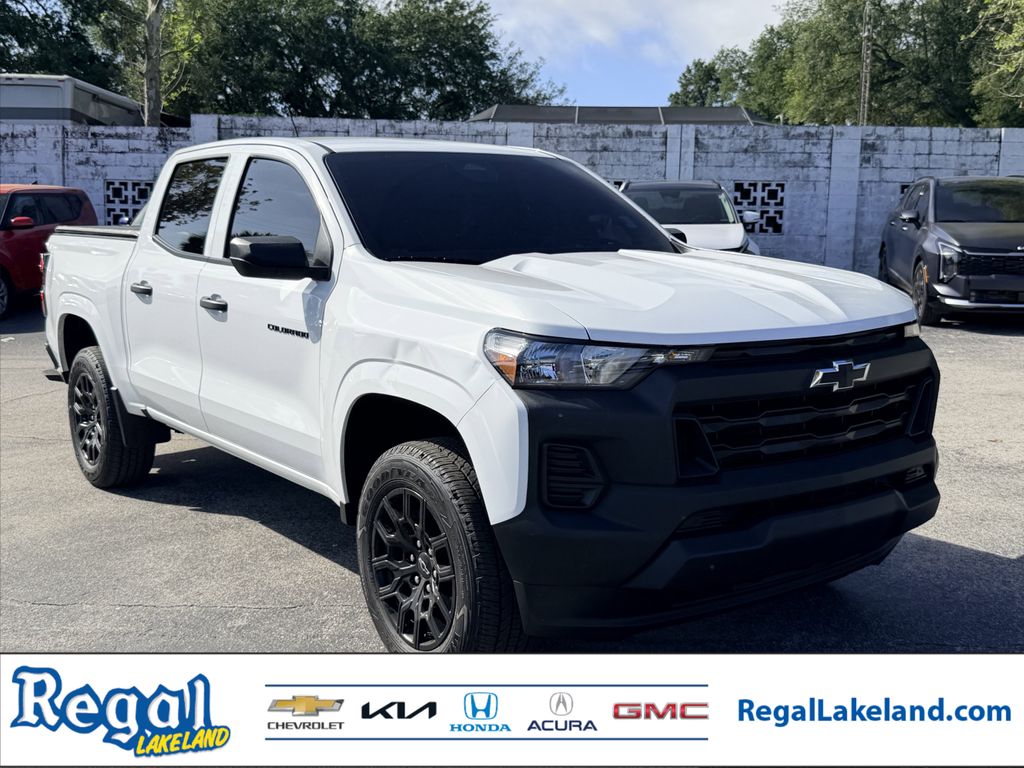 Summit White 2025 Chevrolet Colorado Work Truck Crew Cab RWD Pickup Truck 4X2 8-Speed Automatic