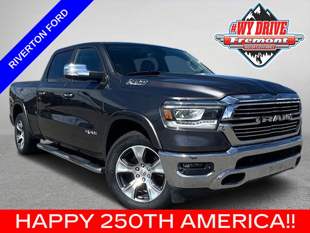 Gray (Granite Crystal Metallic Clearcoat) 2019 RAM 1500 Pickup Truck Four-Wheel Drive 8-Speed Automatic