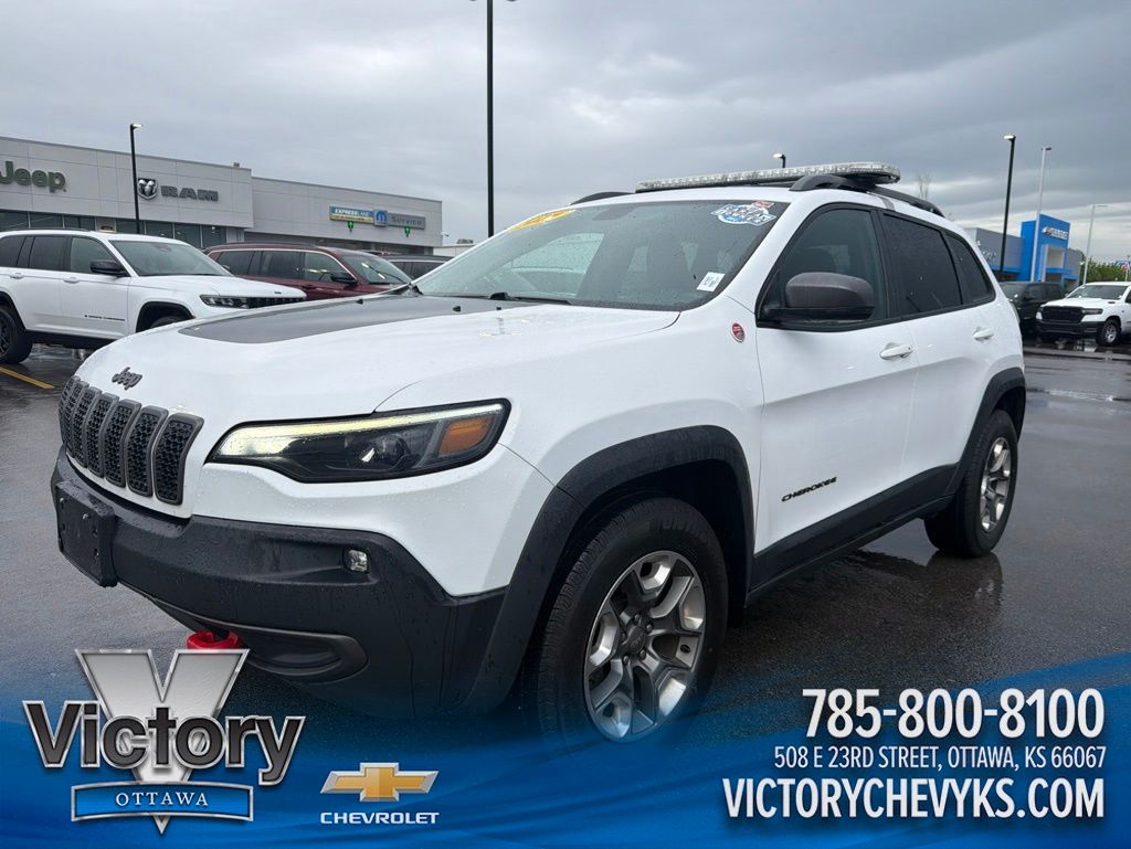 Bright White Clearcoat 2019 Jeep Cherokee SUV / Crossover Four-Wheel Drive 9-Speed Automatic