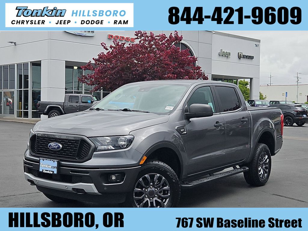 Gray Metallic 2022 Ford Ranger XLT SuperCrew 4WD Pickup Truck Four-Wheel Drive Automatic