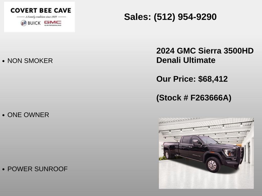 Used Car 2024 Gmc Sierra 3500hd  Denali Ultimate For Sale Under $70,000 In Austin, Texas