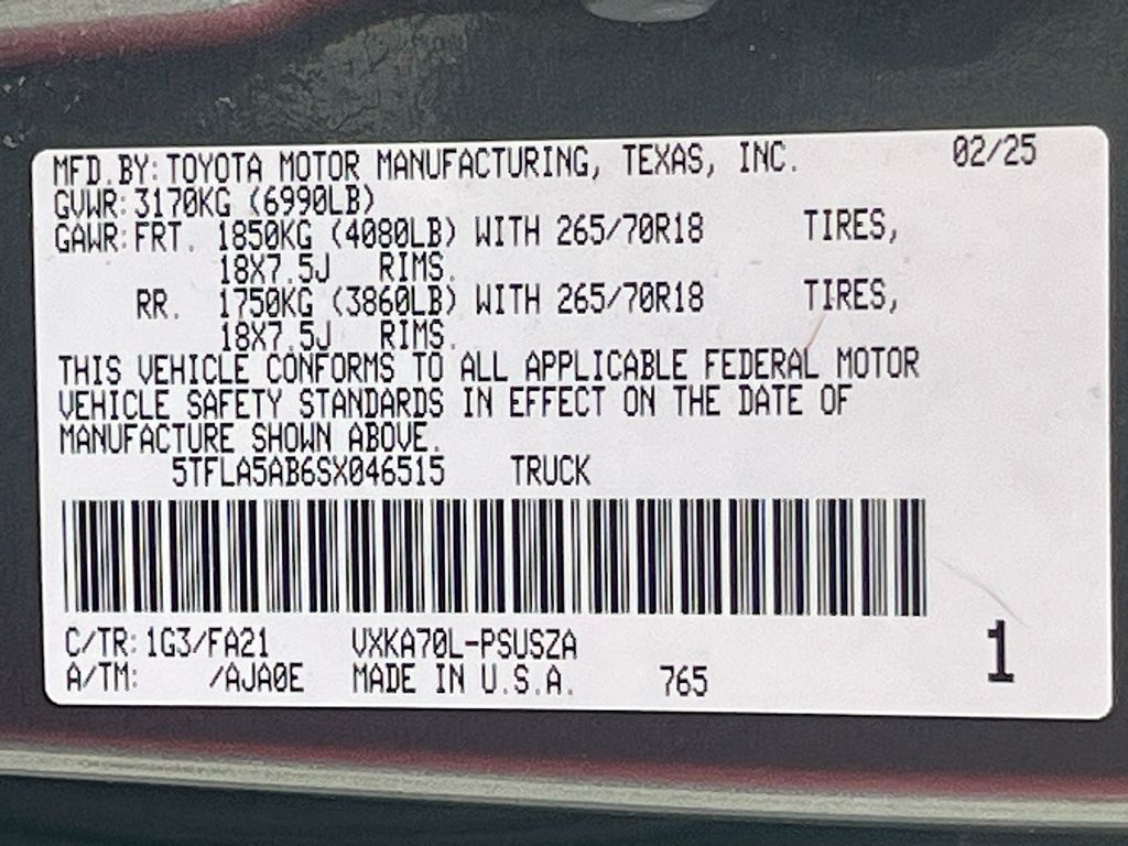 Used 2025 Gray Toyota SR5 image 30