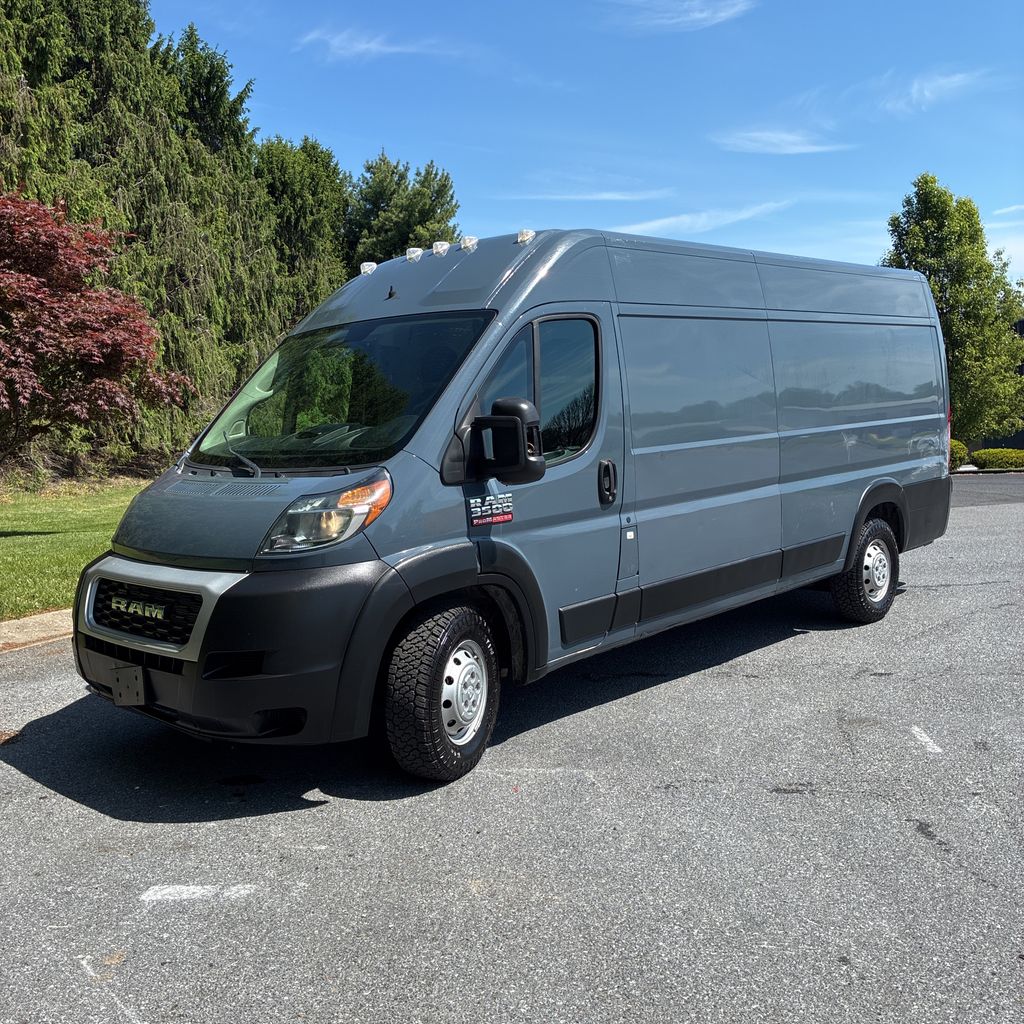 Gray (Granite Crystal Metallic Clearcoat) 2020 RAM ProMaster 3500 159 High Roof Extended Cargo Van FWD Van Front-Wheel Drive 6-Speed Automatic