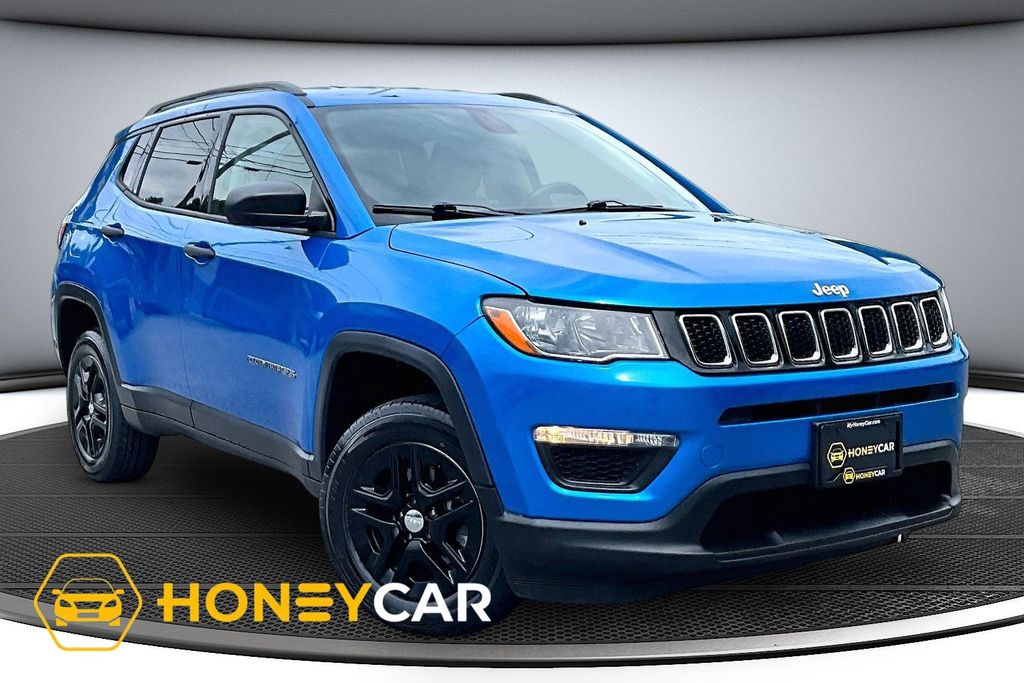 Laser Blue Pearlcoat 2018 Jeep Compass SUV / Crossover Four-Wheel Drive 9-Speed Automatic
