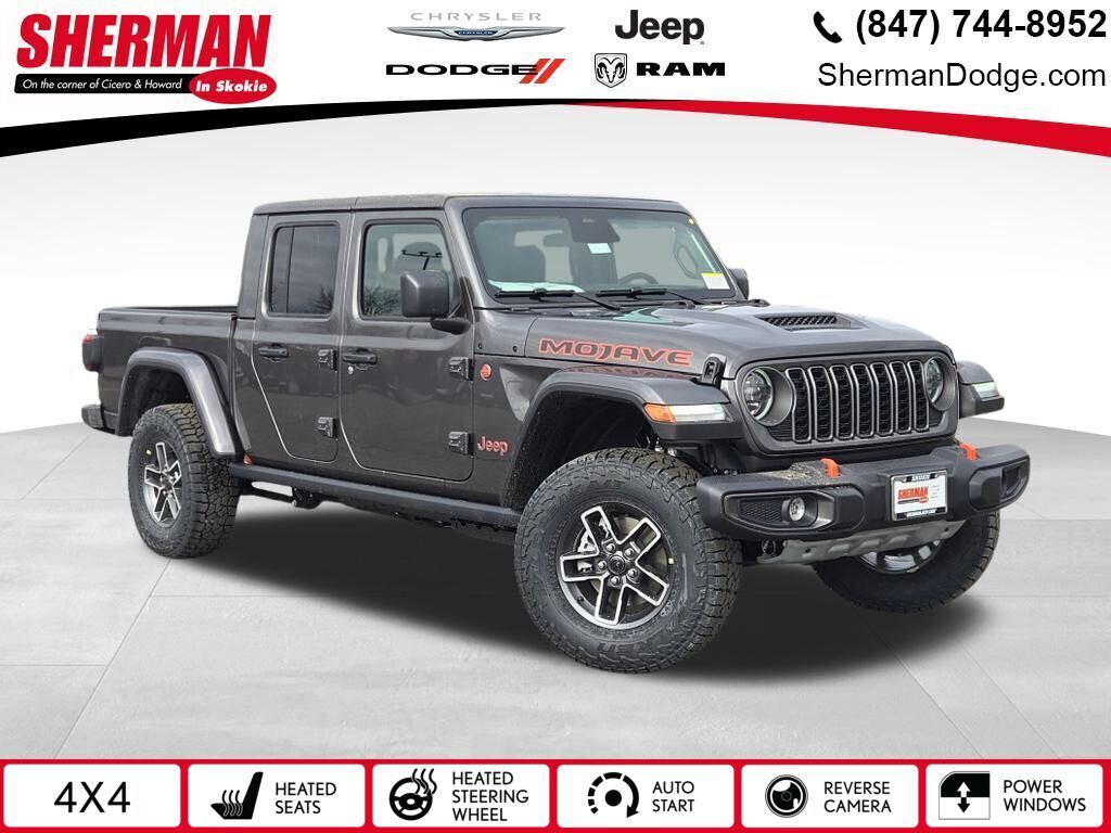 Gray (Granite Crystal Metallic Clearcoat) 2026 Jeep Gladiator Pickup Truck Four-Wheel Drive 8-Speed Automatic