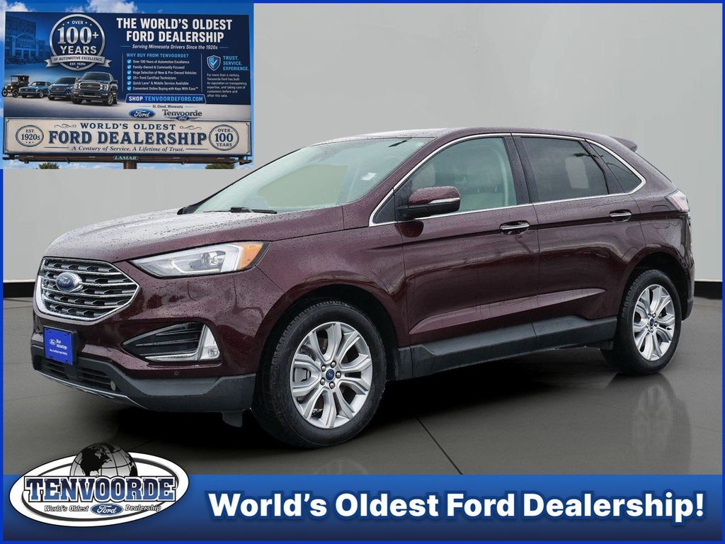 Red (Burgundy) 2022 Ford Edge SUV / Crossover All-Wheel Drive 8-Speed Automatic