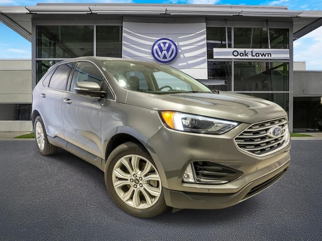 Gray Metallic 2023 Ford Edge Titanium AWD SUV / Crossover All-Wheel Drive 8-Speed Automatic