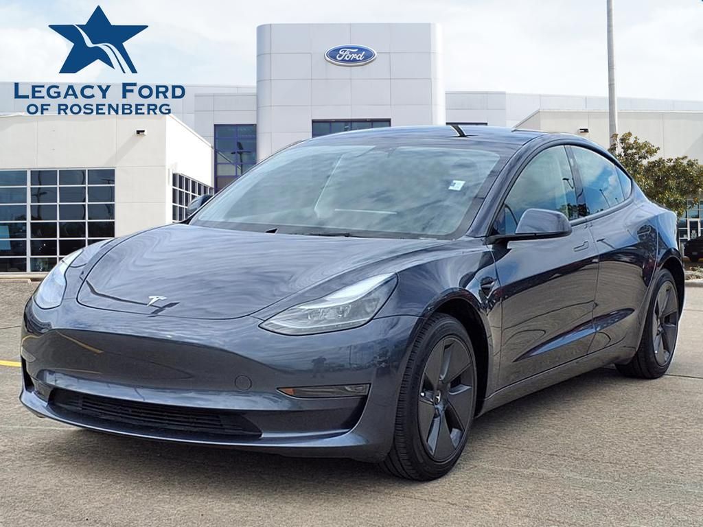 Gray 2023 Tesla Model 3 RWD Sedan Rear-Wheel Drive 1-Speed Automatic