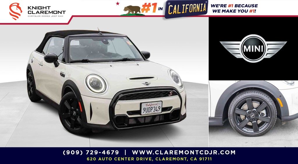 Pepper White 2023 MINI Cooper Convertible Front-Wheel Drive 7-Speed Automatic