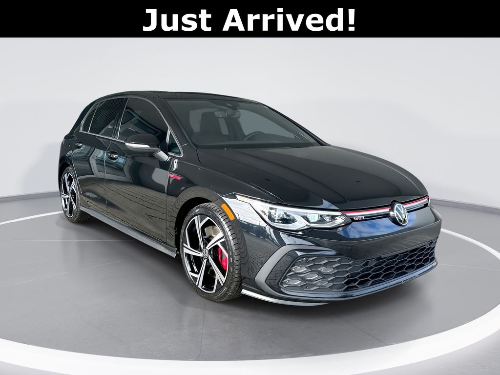 Mythos Black Metallic 2024 Volkswagen Golf GTI SE FWD Hatchback Front-Wheel Drive 7-Speed Dual Clutch