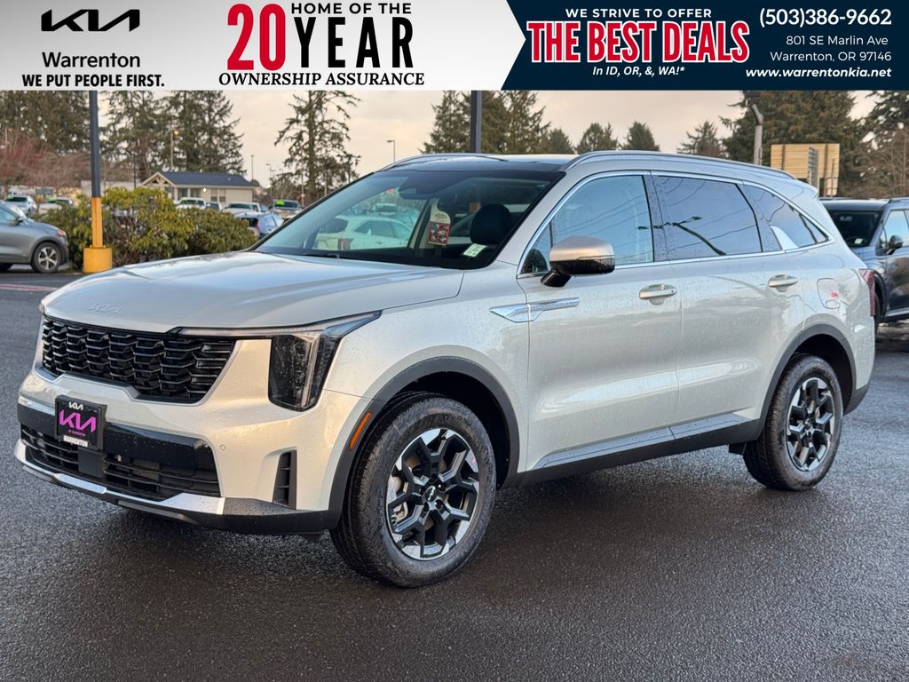 White (Ivory Silver) 2026 Kia Sorento SUV / Crossover All-Wheel Drive 8-Speed Automatic