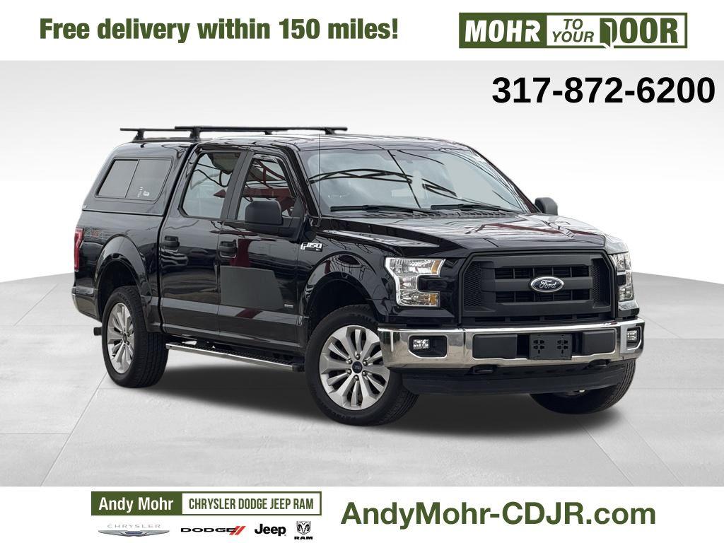 Shadow Black 2016 Ford F-150 XL SuperCrew 4WD Pickup Truck Four-Wheel Drive 6-Speed Automatic