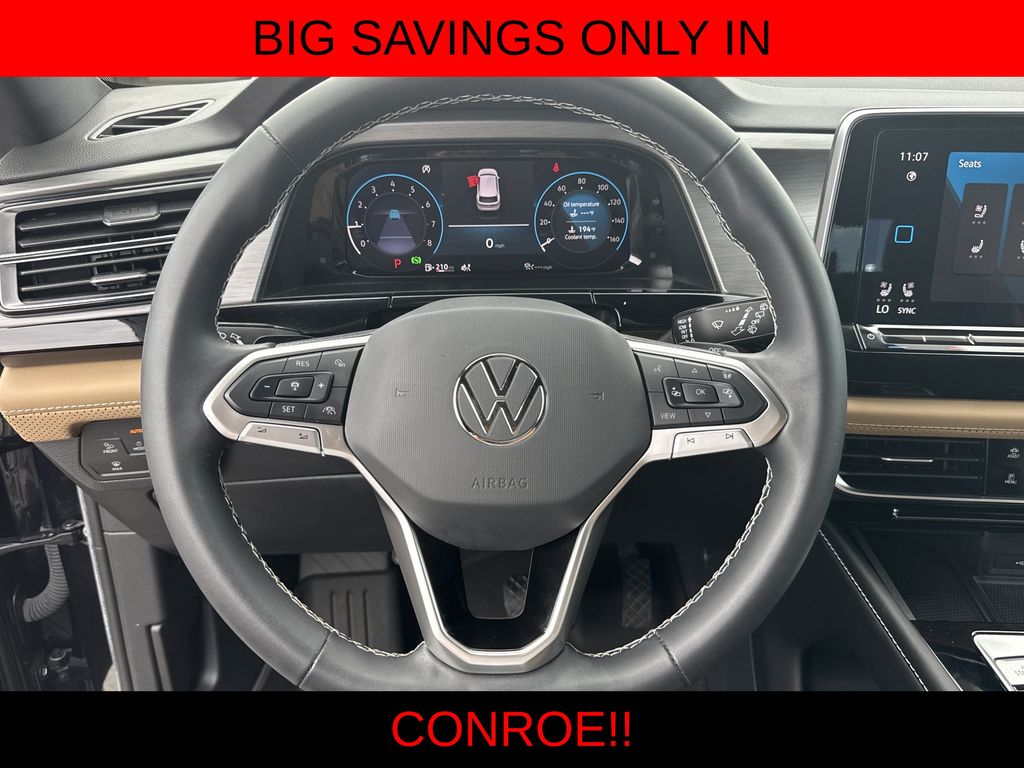 2024 Volkswagen Atlas Cross Sport 2.0T SE w/Technology Black at DeMontrond Gulf Freeway