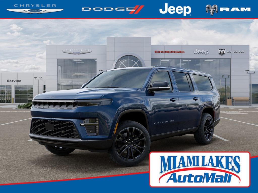 Fathom Blue Pearlcoat 2026 Jeep Grand Wagoneer L Summit Obsidian 4WD SUV / Crossover Four-Wheel Drive 8-Speed Automatic