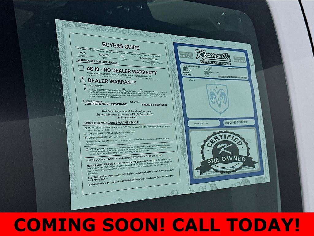 Used 2024 White Chevrolet Work Van image 28