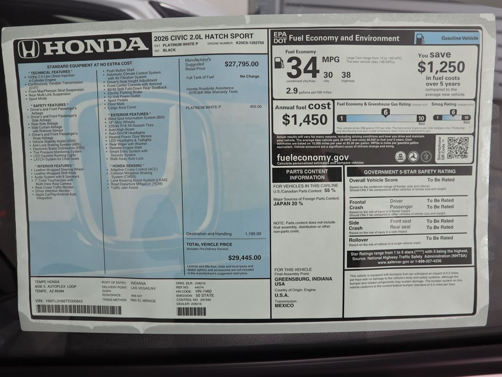 Thumbnail: 2026 Honda Civic - 9