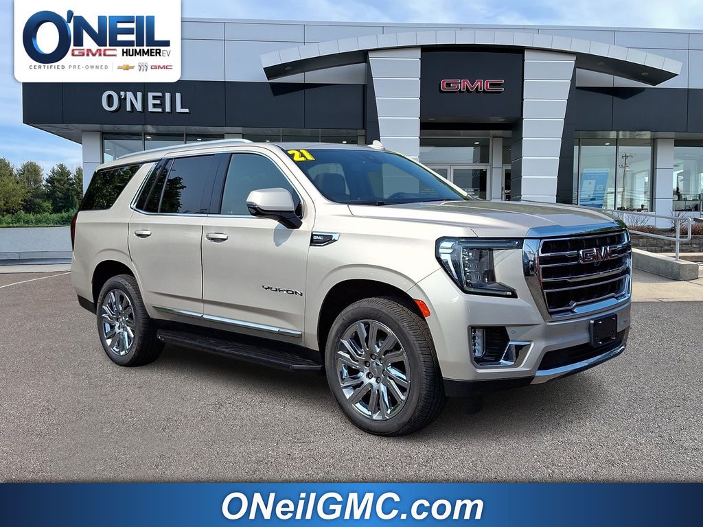 Brown (Pearl Beige Metallic) 2021 GMC Yukon SUV / Crossover Four-Wheel Drive
