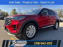 Red Metallic 2025 Ford Explorer Platinum AWD SUV / Crossover All-Wheel Drive Automatic