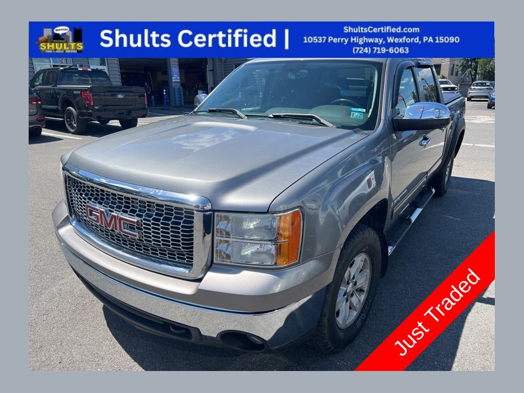 Steel Gray Metallic 2008 GMC Sierra 1500 SLE1 Crew Cab 4WD Pickup Truck Four-Wheel Drive 4-Speed Automatic Overdrive