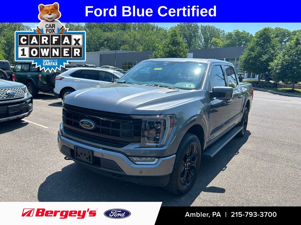 Gray Metallic 2022 Ford F-150 Pickup Truck Four-Wheel Drive Automatic