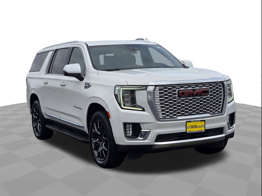 2021 GMC Yukon XL SLT White at Bayway Cadillac of The Woodlands