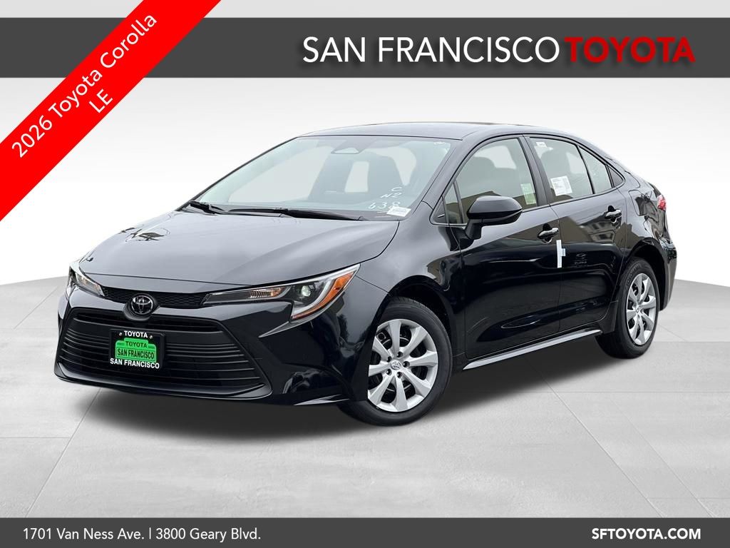 Black 2026 Toyota Corolla Sedan Front-Wheel Drive Continuously Variable Transmission