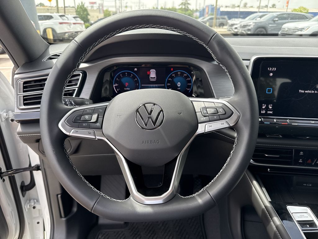 2026 Volkswagen Atlas Cross Sport 2.0T SE w/Technology White at DeMontrond Auto Country