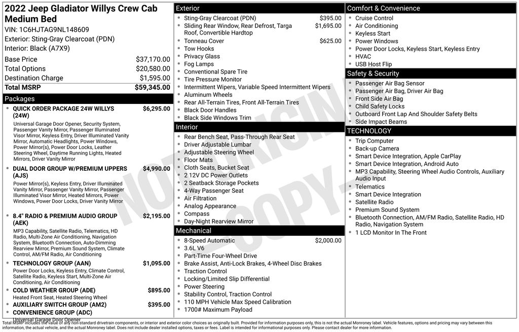 Used 2022 Jeep Gladiator Truck