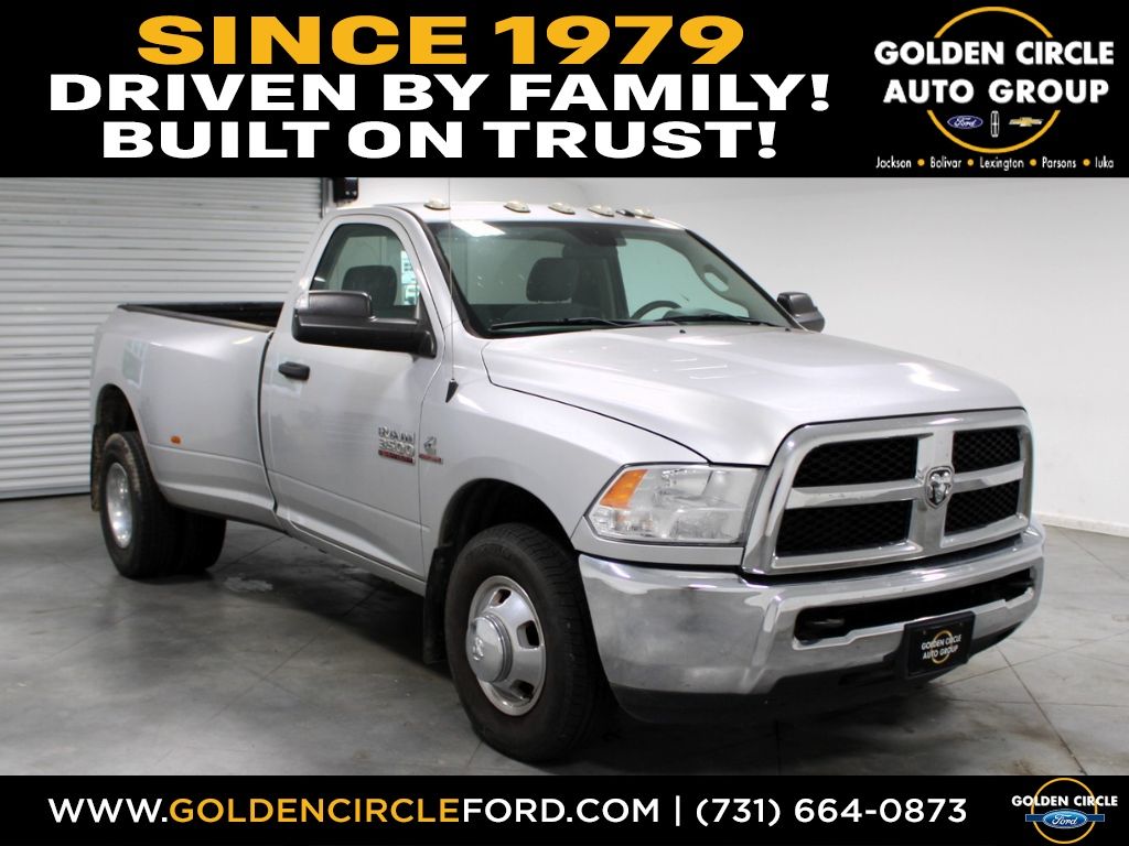 Bright Silver Metallic Clearcoat 2018 RAM 3500 Pickup Truck 4X2 6-Speed Automatic