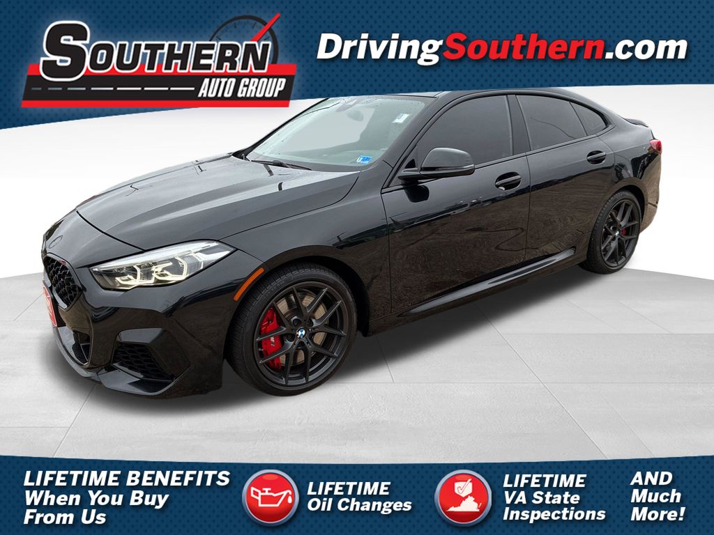 Black Sapphire Metallic 2024 BMW 2 Series Sedan All-Wheel Drive 8-Speed Automatic