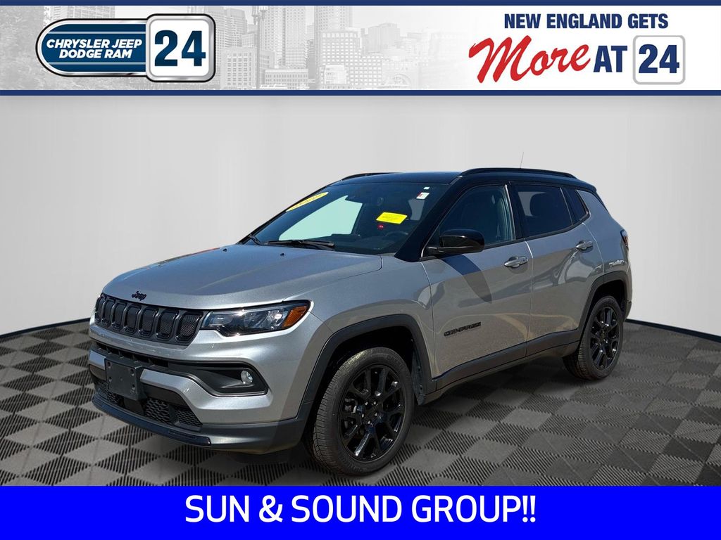 Billet Silver Metallic 2022 Jeep Compass SUV / Crossover Four-Wheel Drive 9-Speed Automatic