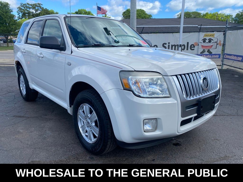 White Suede Clearcoat 2009 Mercury Mariner SUV / Crossover 6-Speed Automatic Overdrive