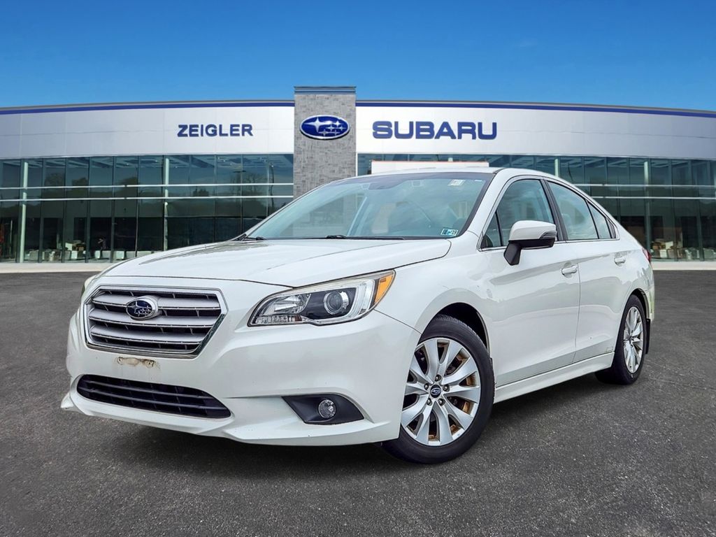 White 2015 Subaru Legacy Sedan All-Wheel Drive Continuously Variable Transmission