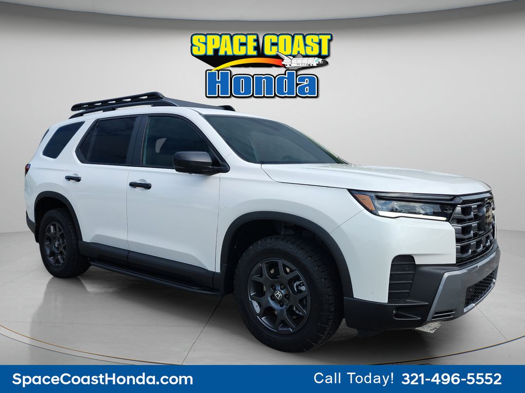 Platinum White 2026 Honda Pilot SUV / Crossover All-Wheel Drive Automatic