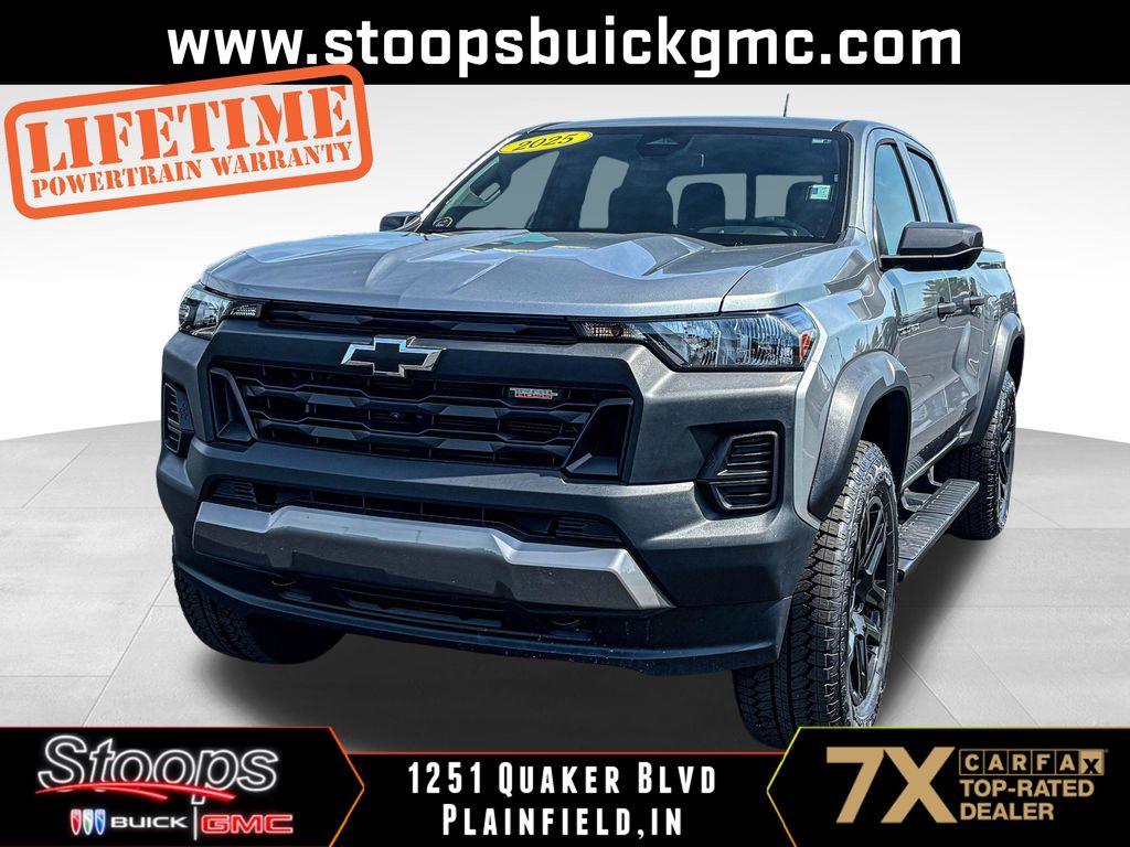 Sterling Gray Metallic 2025 Chevrolet Colorado Trail Boss Crew Cab 4WD Pickup Truck Four-Wheel Drive 8-Speed Automatic