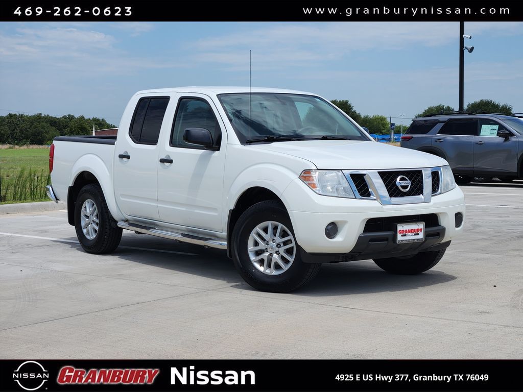 Glacier White 2019 Nissan Frontier Pickup Truck Four-Wheel Drive 5-Speed Automatic Overdrive