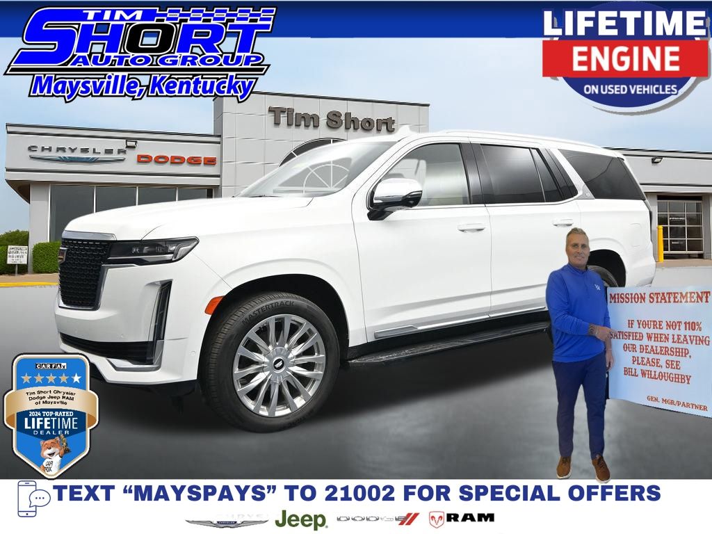 White 2023 Cadillac Escalade SUV / Crossover Four-Wheel Drive Automatic