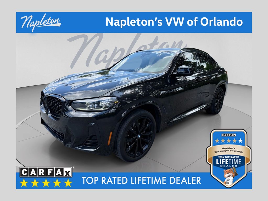 Black Sapphire Metallic 2022 BMW X4 xDrive30i AWD SUV / Crossover All-Wheel Drive 8-Speed Automatic