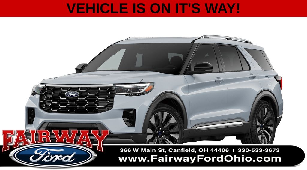 Space White Metallic 2026 Ford Explorer SUV / Crossover All-Wheel Drive Automatic