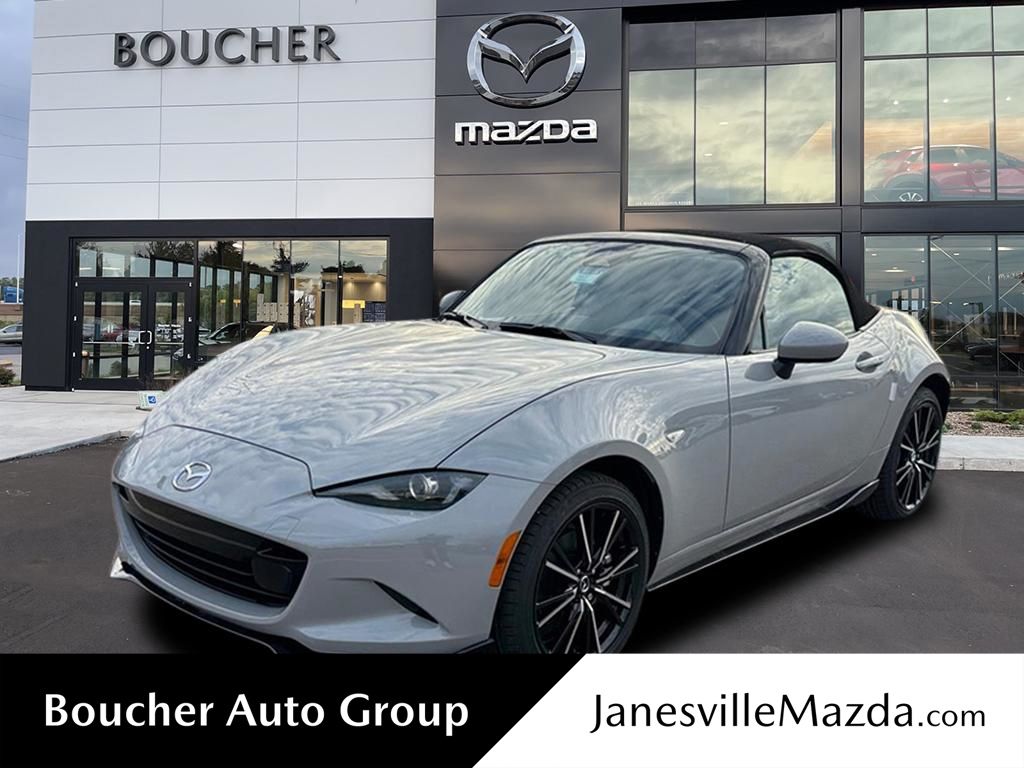 Aero Gray Metallic 2025 Mazda MX-5 Miata Convertible Rear-Wheel Drive 6-Speed Automatic
