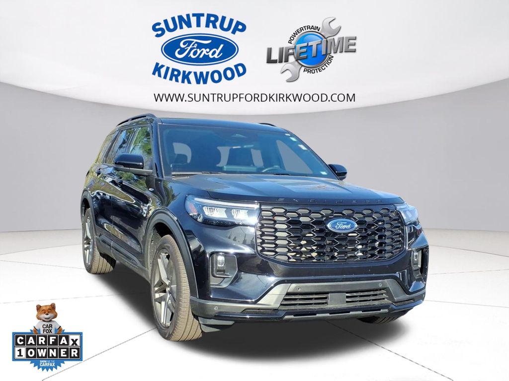 Agate Black Metallic 2025 Ford Explorer ST-Line AWD SUV / Crossover All-Wheel Drive Automatic