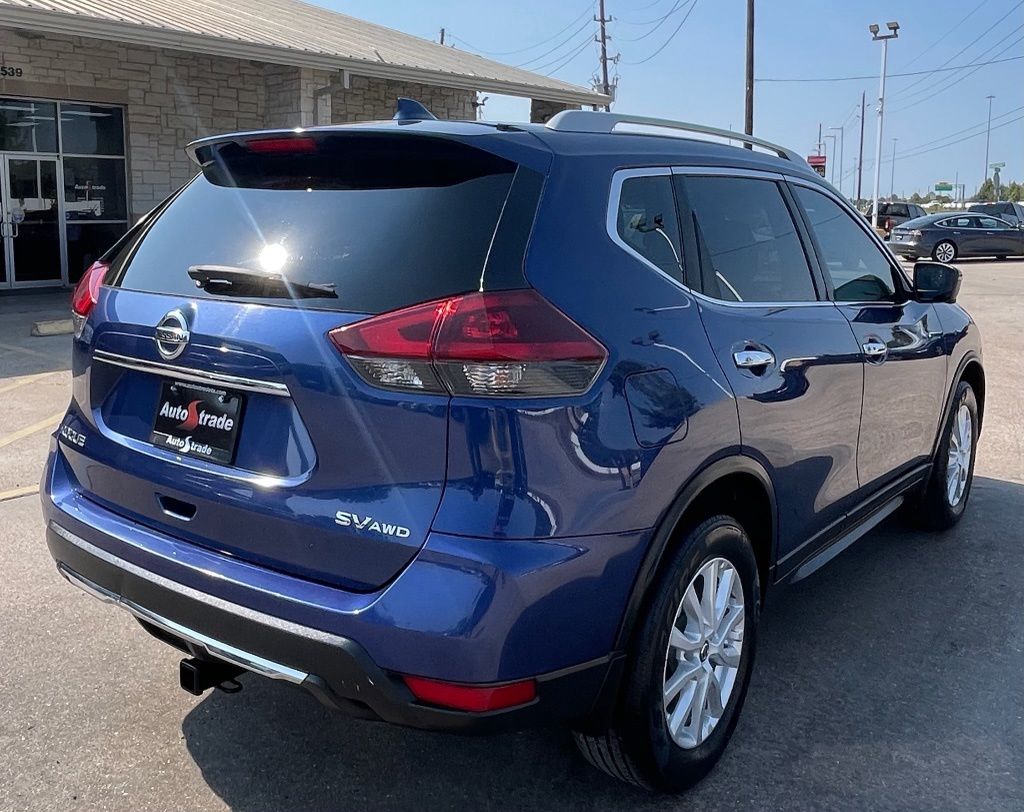 2018 Nissan Rogue SV Blue at Texan Dodge Chrysler Jeep Ram