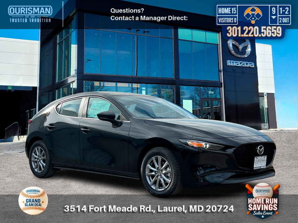Jet Black 2026 Mazda MAZDA3 2.5 S Hatchback FWD Hatchback Front-Wheel Drive 6-Speed Automatic