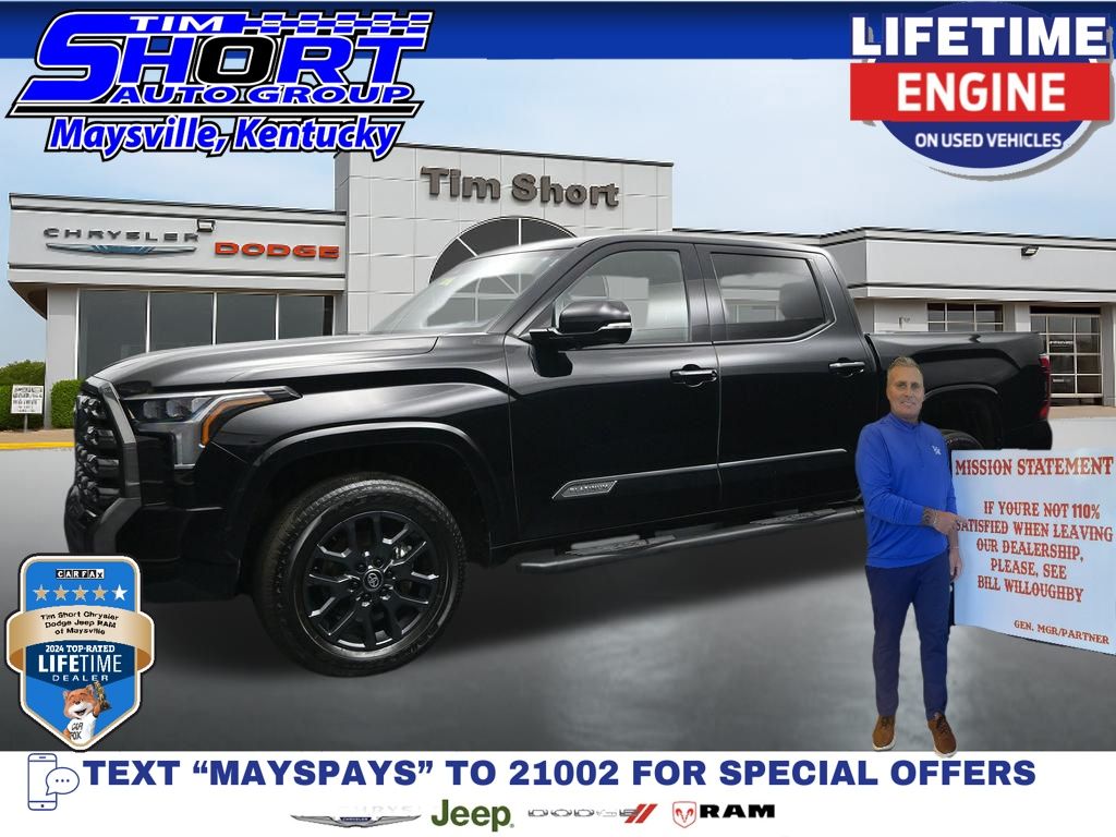 Midnight Black Metallic 2026 Toyota Tundra Pickup Truck Four-Wheel Drive Automatic