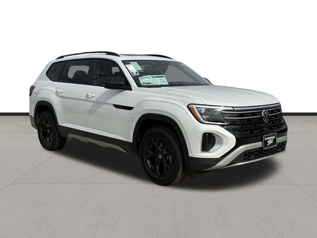 2026 Volkswagen Atlas 2.0T Peak Edition White at DeMontrond Auto Country