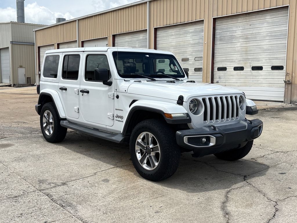 2018 Jeep Wrangler Unlimited Sahara White at Emmons Autoplex