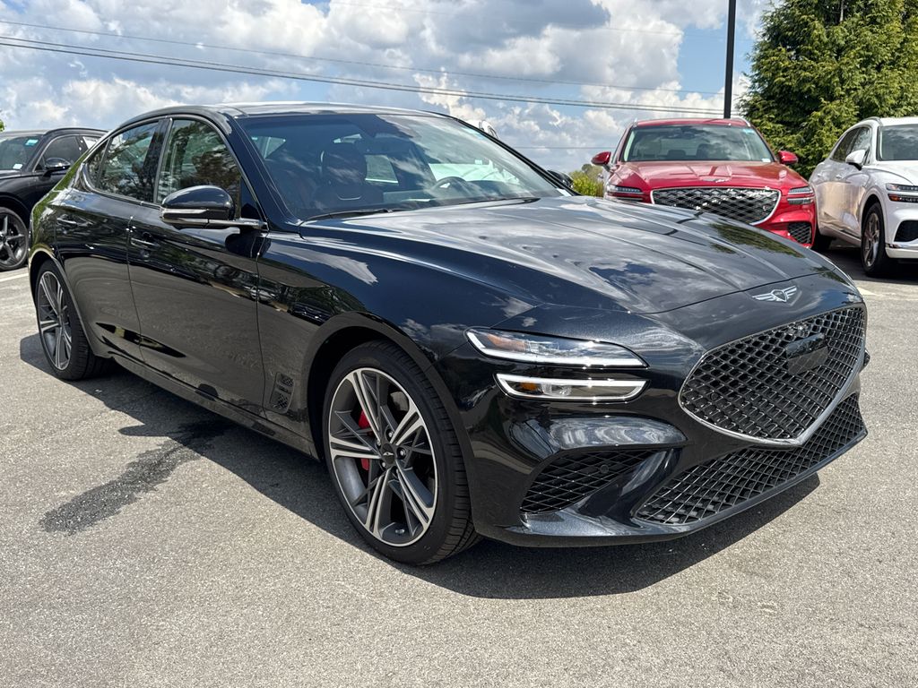 Vik Black 2025 Genesis G70 3.3T Sport Advanced RWD Sedan Rear-Wheel Drive 8-Speed Automatic
