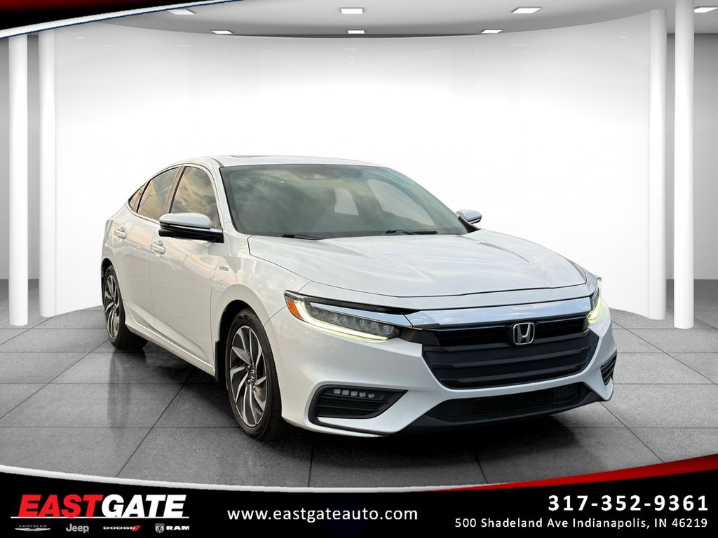 Platinum White Pearl 2020 Honda Insight Sedan Front-Wheel Drive Continuously Variable Transmission