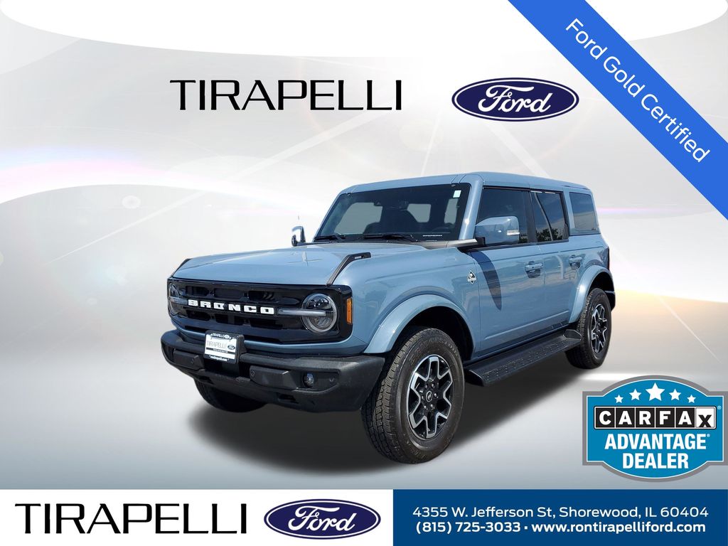 Blue (Azure Gray Metallic) 2025 Ford Bronco Outer Banks 4-Door 4WD SUV / Crossover Four-Wheel Drive Automatic